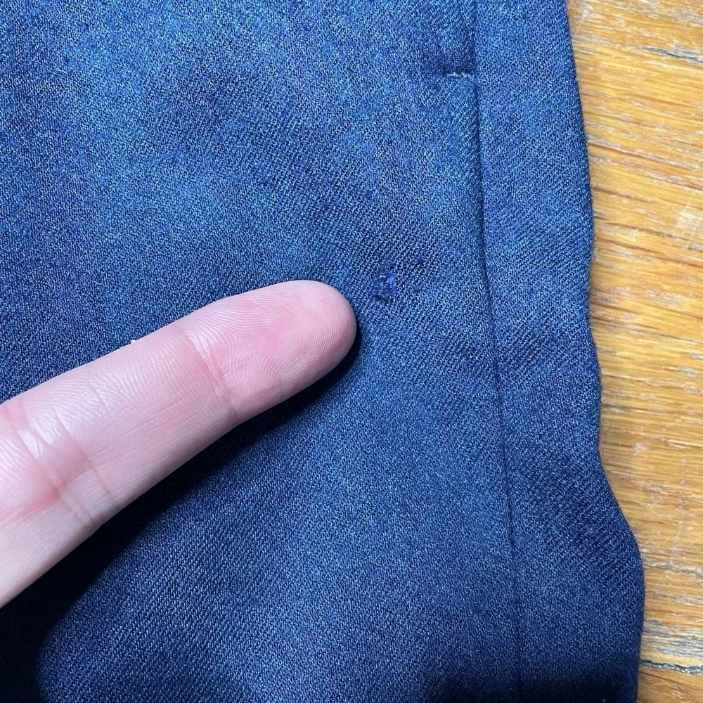 J Crew Men's Ludlow Slim Fit Pants 32x32 Blue Vitale Barberis Canonico Wool‎
